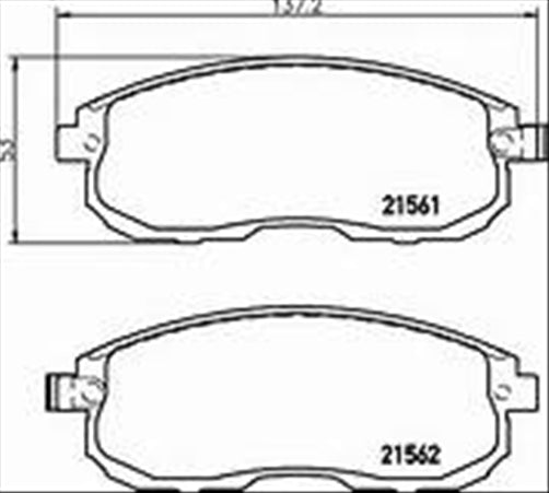 PROSELECT FRONT BRAKE PADS - NISSAN MAXIMA A33 J31 CERAMIC 02-