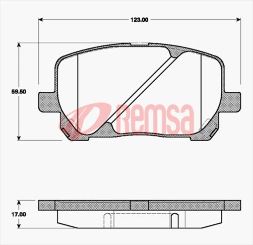 DB1487 E FRONT DISC BRAKE PADS - TOYOTA AVENSIS ACM2# 01- 095400