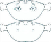 XP FRONT DISC BRAKE PADS - BMW X5 4.6 , 4.8 E53 02-06