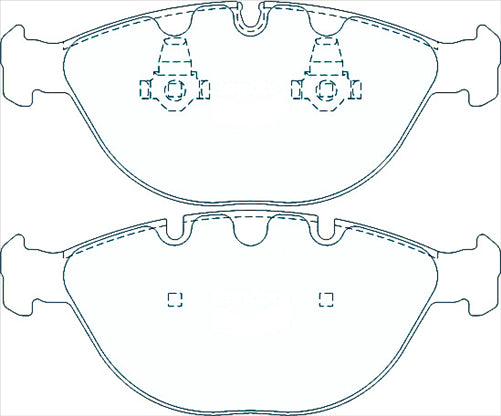 FRONT DISC BRAKE PADS - BMW X5 4.6 , 4.8 E53 02-06 DB1495XP