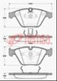 Remsa FRONT BRAKE PADS -  BMW SER 3 E90 SER 5 E60 SER 7 E6# DB1498 E