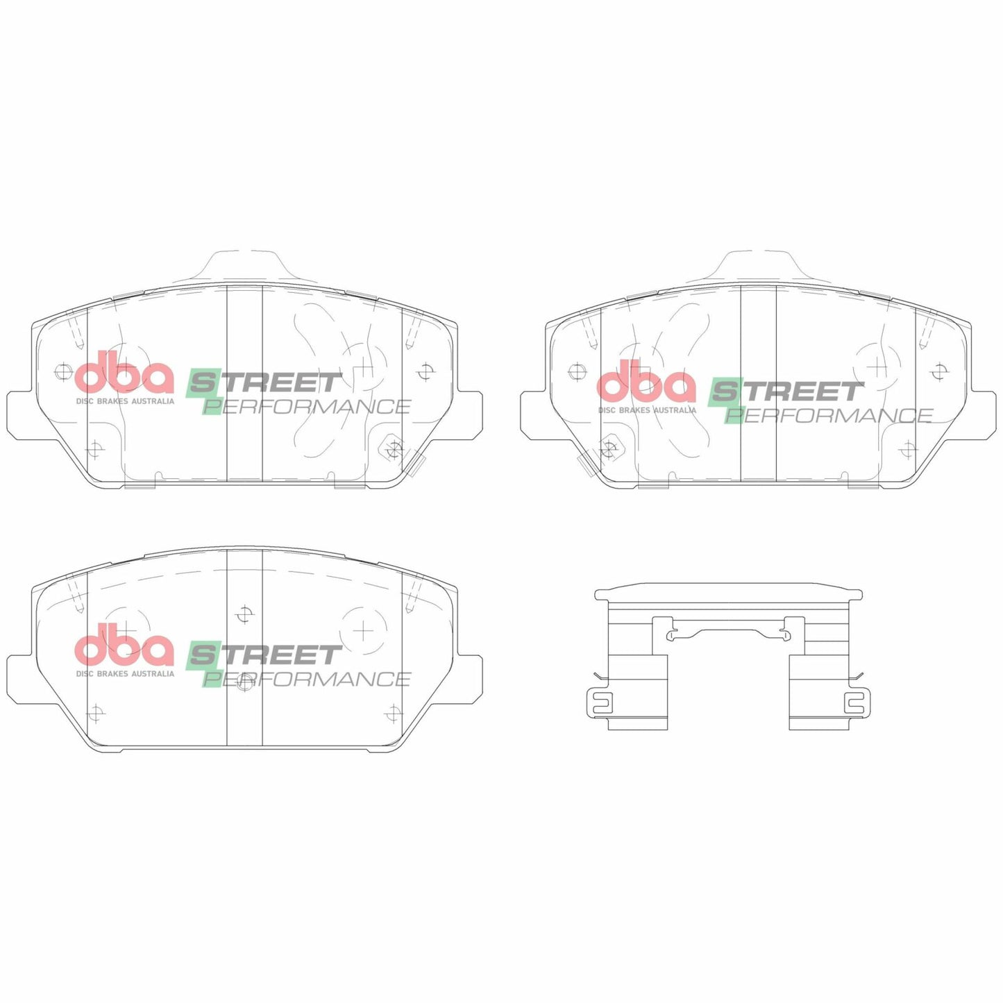 DBA Brake Pads Set - Street Performance - DB15012SP