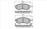 PROSELECT FRONT BRAKE PADS - HYUNDAI ELANTRA/MATRIX CERAMIC 01-