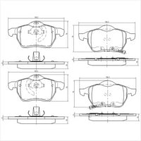 FARGO FRONT BRAKE PADS GMC ASTRA 97- FARGO PREMIUM DB1510FP