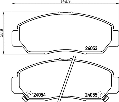 XP FRONT DISC BRAKE PADS - HONDA ODYSSEY/ACCORD  03-