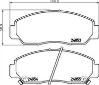 XP FRONT DISC BRAKE PADS - HONDA ODYSSEY/ACCORD  03-