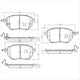 FARGO FRONT BRAKE PADS NISSAN MURANO 03- (757.0) DB1516FP