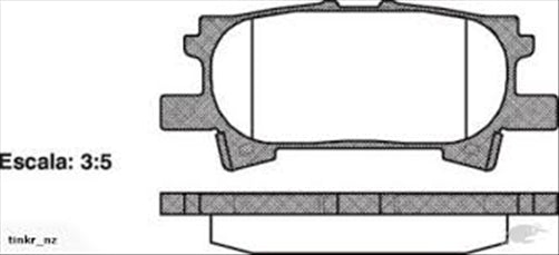 PROSELECT REAR DISC BRAKE PADS - TOYOTA/LEXUS RX# CERAMIC 03-