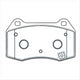 FARGO FRONT BRAKE PADS NISSAN SKYLINE 350Z W/BREMBO  DB1520FP