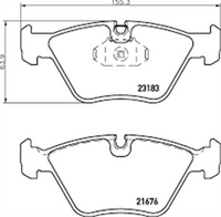 XP FRONT DISC BRAKE PADS - BMW SER 3 E46 03-05