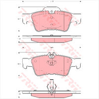FARGO REAR BRAKE PADS MERCEDES E CLASS S CLASS 99- DB1657F