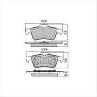 PROSELECT REAR BRAKE PADS - FORD FOCUS CERAMIC 04-