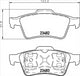 PROSELECT REAR BRAKE PADS - FORD FOCUS CERAMIC 04-
