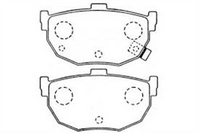 XP REAR DISC BRAKE PADS - NISSAN BLUEBIRD EU14 97-01
