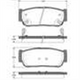 HI-Q REAR BRAKE PAD SET KIA SSANGYONG 58302-2BA00