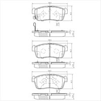 FARGO FRONT BRAKE PADS GMC SUZUKI CRUZE IGNIS (430.0) DB1674FP