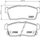 PROSELECT FRONT DISC BRAKE PADS - SUZUKI IGNIS 00-05