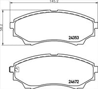 XP FRONT BRAKE PADS - FORD RANGER MAZDA BT50 2006-