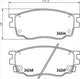 PROSELECT FRONT BRAKE PADS - MAZDA 6 GG CERAMIC 02-