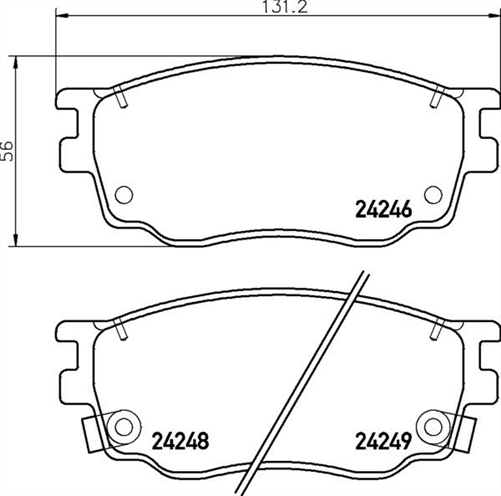 FRONT DISC BRAKE PADS - MAZDA MAZDA 6 GG 02- DB1682XP