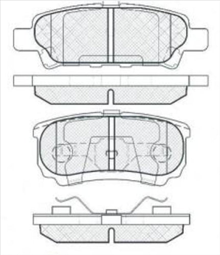 PROSELECT REAR BRAKE PADS - MITSUBISHI LANCR OUTLANDER CERAMIC
