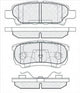 PROSELECT REAR BRAKE PADS - MITSUBISHI LANCR OUTLANDER CERAMIC