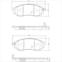 FARGO FRONT BRAKE PADS NISSAN HOLDEN  DB1696F