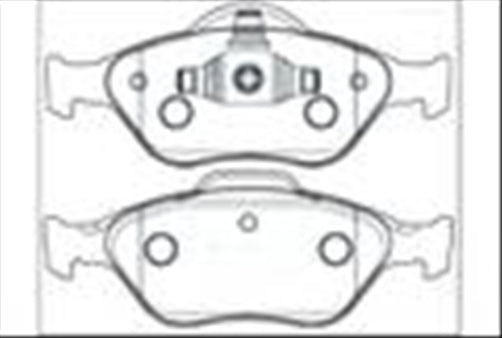 PROSELECT FRONT BRAKE PADS - FORD FIESTA CERAMIC 04-06