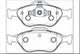PROSELECT FRONT BRAKE PADS - FORD FIESTA CERAMIC 04-06