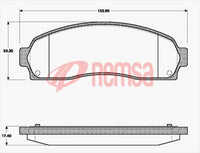 Remsa DB1730 UC FRONT DISC BRAKE PADS - FORD EXPLORER 01-04