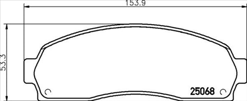 FRONT DISC BRAKE PADS - FORD EXPLORER 01-04 DB1730XP