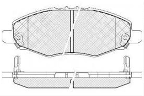 DB1751 UC FRONT DISC BRAKE PADS - TOYOTA HILUX 05- 123502UC