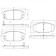 HI-Q FRONT BRAKE PAD SET- HYUNDAI KIA 58101-2LA00