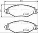 FARGO FRONT BRAKE PADS - FRONT BRAKE PADS PEUGEOT 206 CITROEN XSAR DB1757F