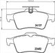 PROSELECT REAR BRAKE PADS - FORD/MAZDA CERAMIC 03-