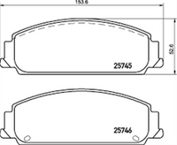 Remsa FRONT DISC BRAKE PADS - HOLDEN COMMODORE VE 06- DB1765 UC