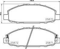 XP FRONT DISC BRAKE PADS - NISSAN URVAN E25 06-