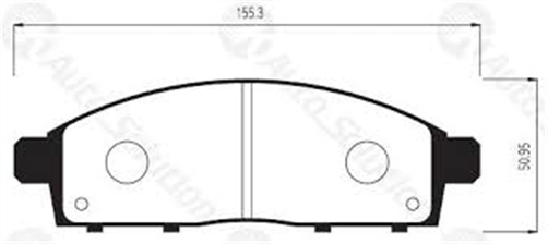 Bendix FRONT DISC BRAKE PADS - MITSUBISHI TRITON 05-09