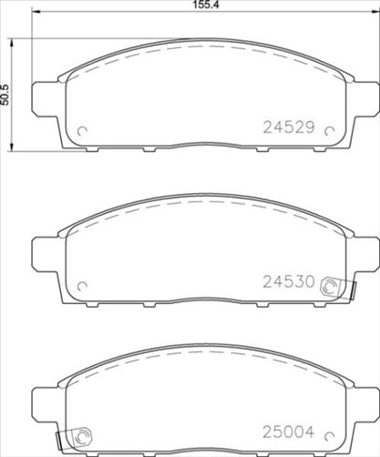 Remsa FRONT DISC BRAKE PADS - MITSUBISHI TRITON 05-09 DB1774 E