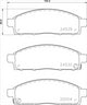 PROSELECT FRONT BRAKE PADS - MITSUBISI TRITON CERAMIC 05-09