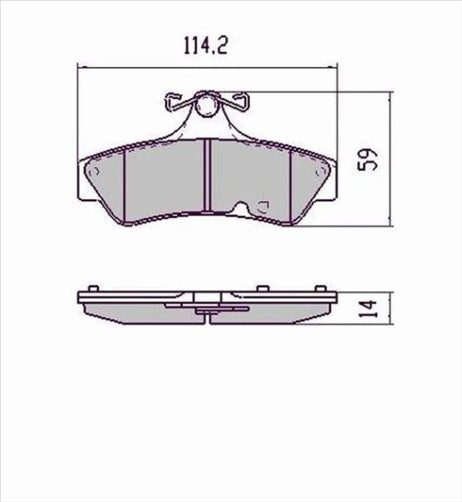 XP REAR DISC BRAKE PADS - MITSUBISHI 380 05-