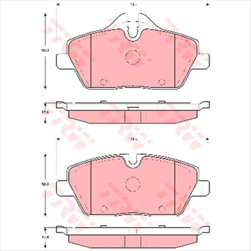 FRONT BRAKE PADS BMW 1 SERIES 116I 118I 04- DB1782F