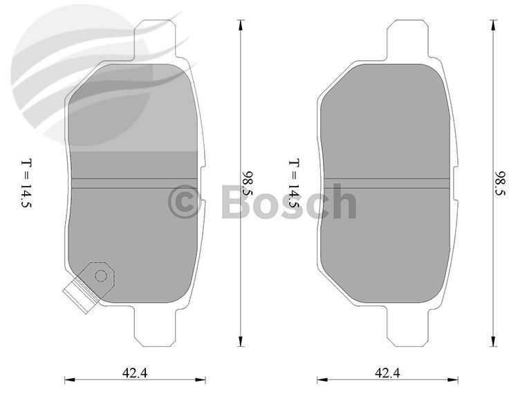 Brake Pad Rr Toy Yaris Ncp93 Bosch Brake - Db1786bl