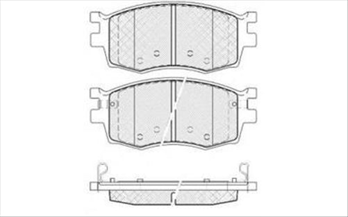 PROSELECT FRONT BRAKE PADS - HYUNDAI/KIA ACCENT i20 RIO CERAMIC 05-