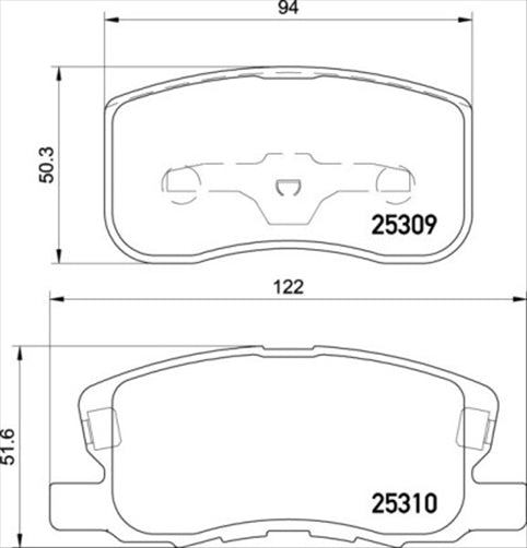 PROSELECT FRONT BRAKE PADS - MITSUBISHI COLT ZZ# CERAMIC 02-10