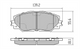 XP FRONT DISC BRAKE PADS - TOYOTA RAV 4 ACA33 06- 275MM DISC
