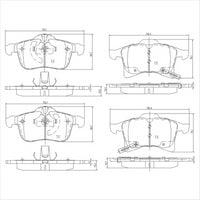 FARGO FRONT BRAKE PADS GMC HOLDEN ASTRA H 05- (555.0) DB1808FP
