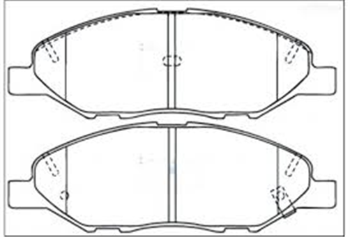 FRONT DISC BRAKE PADS - NISSAN TIIDA  05- DB1819XP