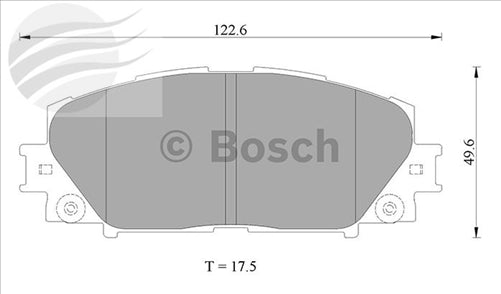 Bosch FRONT BRAKE PADS VARIOUS VEHICLES DB1820BL
