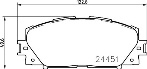 PROSELECT FRONT BRAKE PADS - TOYOTA ECHO YARIS CERAMIC 05-